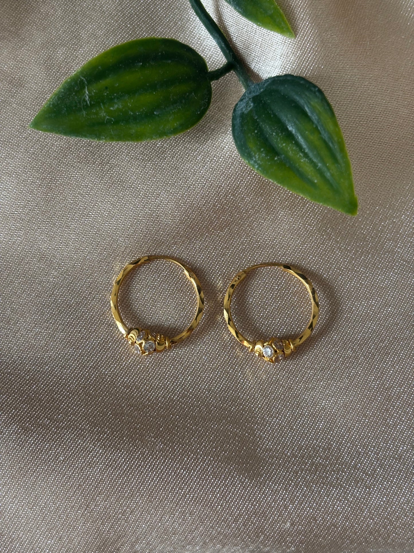 22ct gold hoop