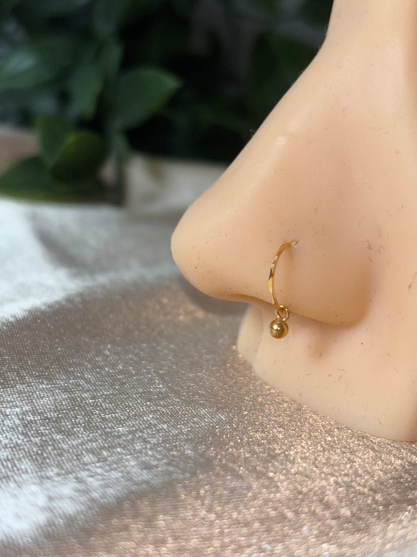 Single ball nose ring