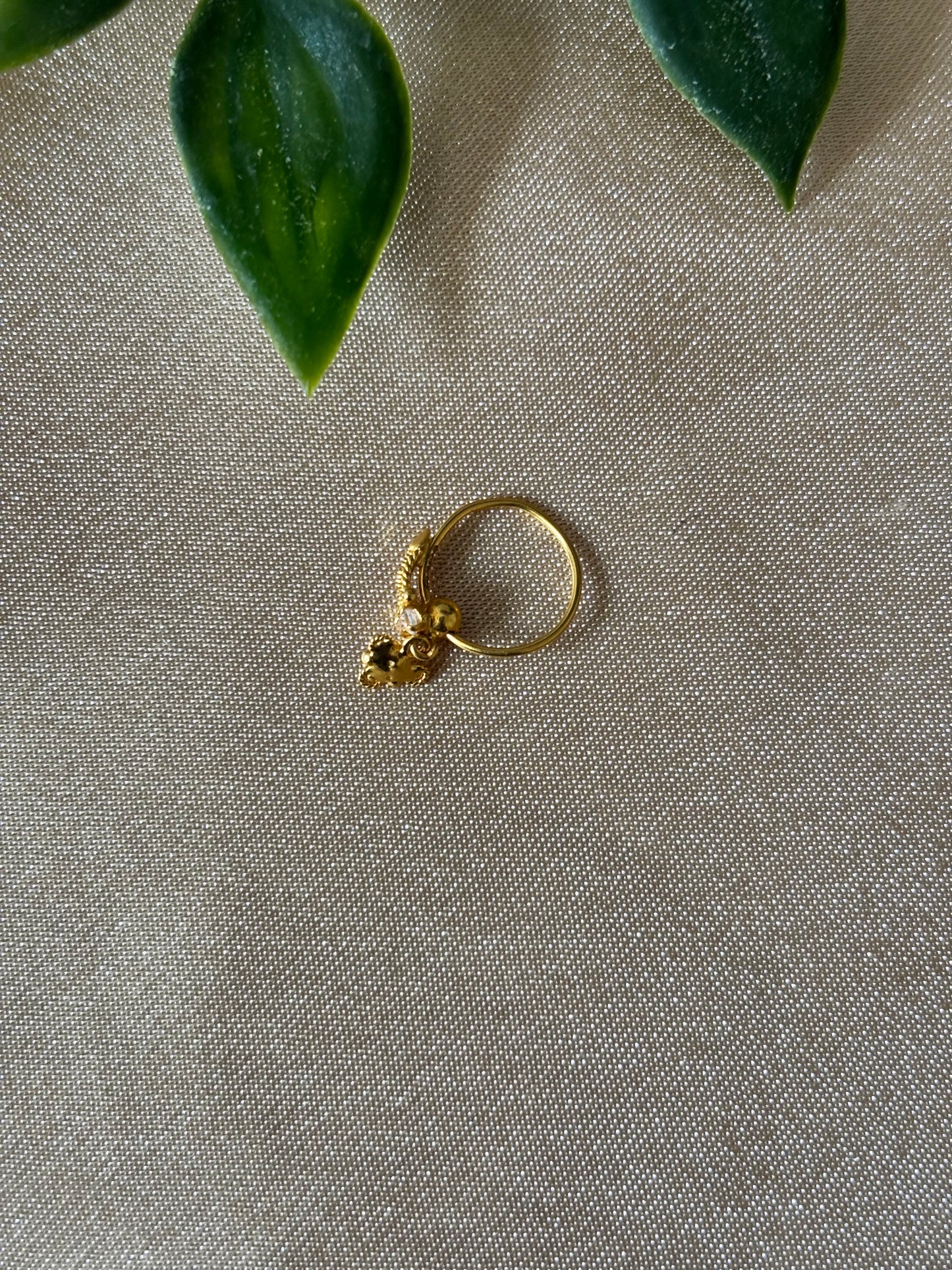22ct gold nose ring