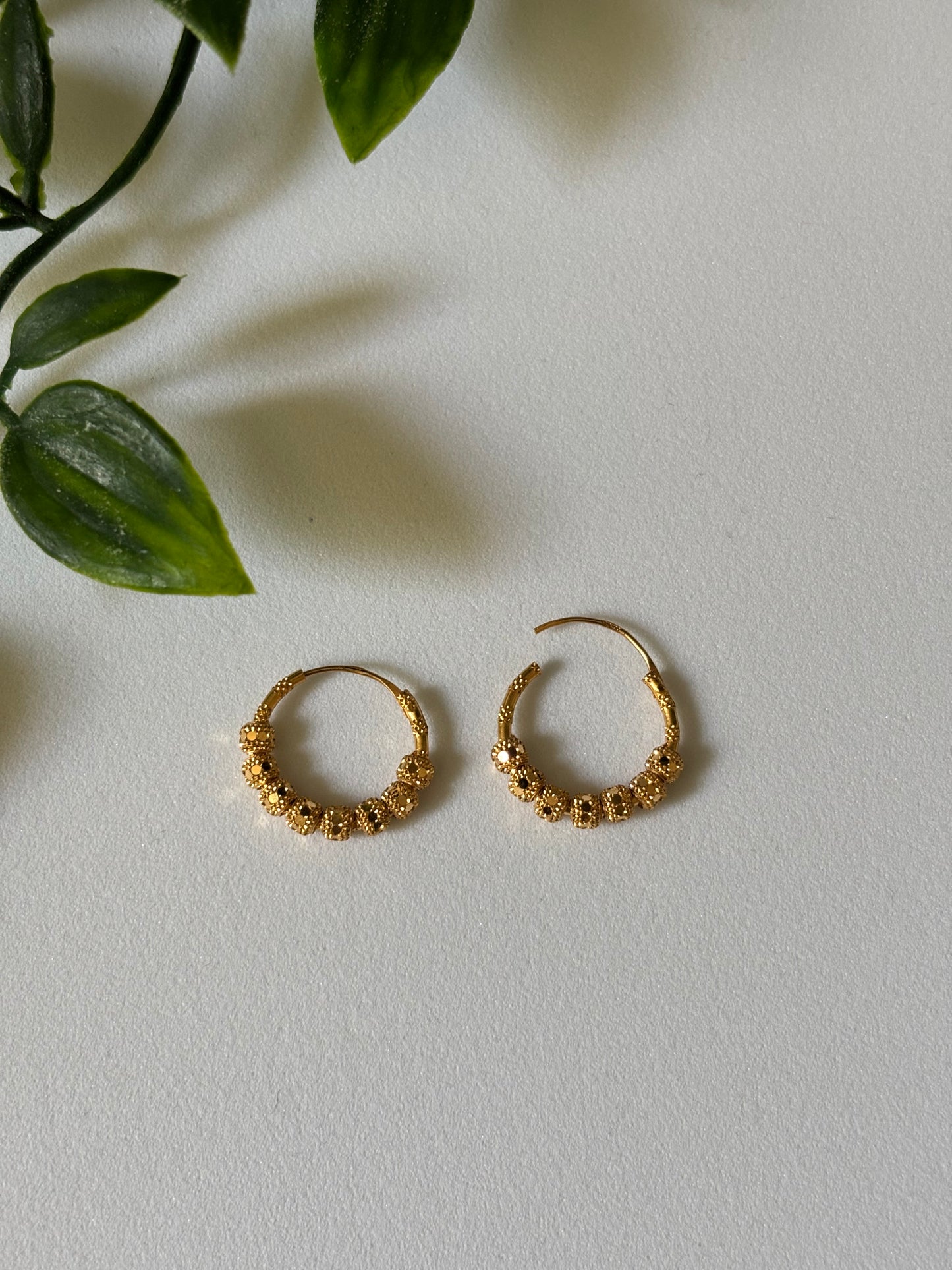 22k gold earrings