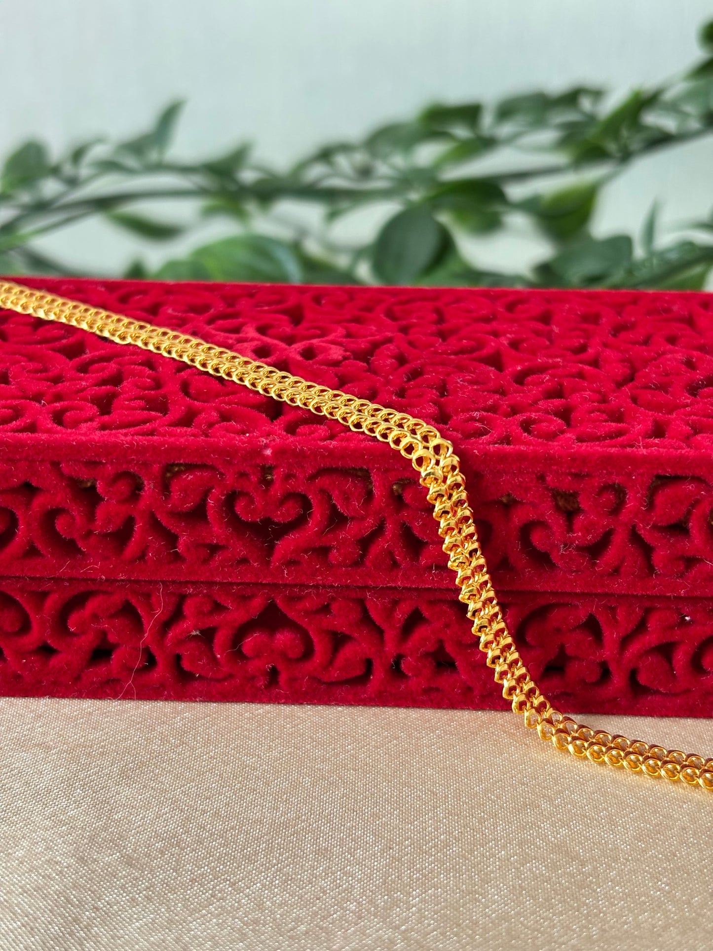 22ct gold mesh chain bracelet