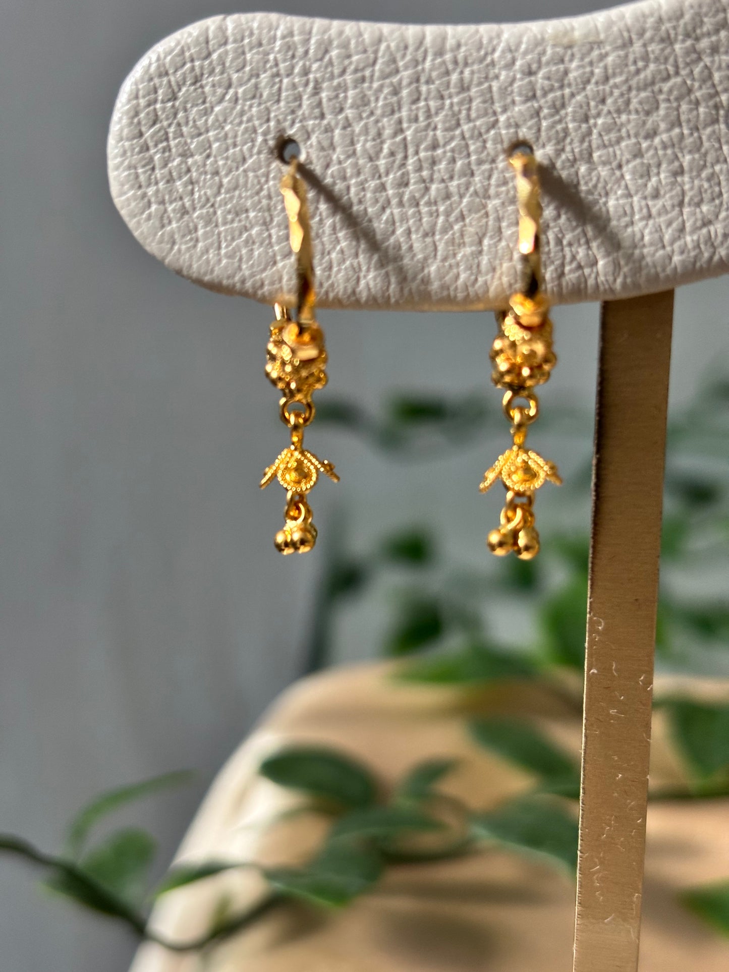 22ct gold hoops