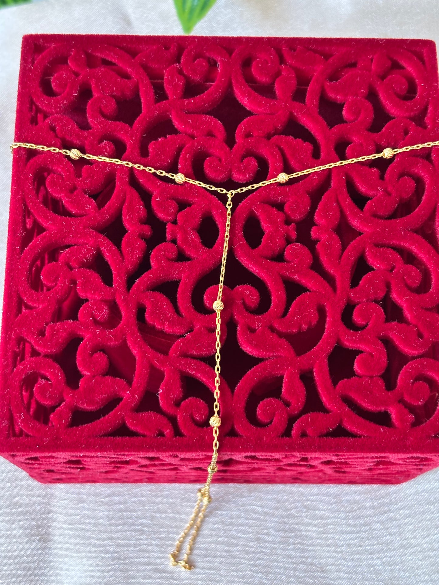 22ct gold hand chain