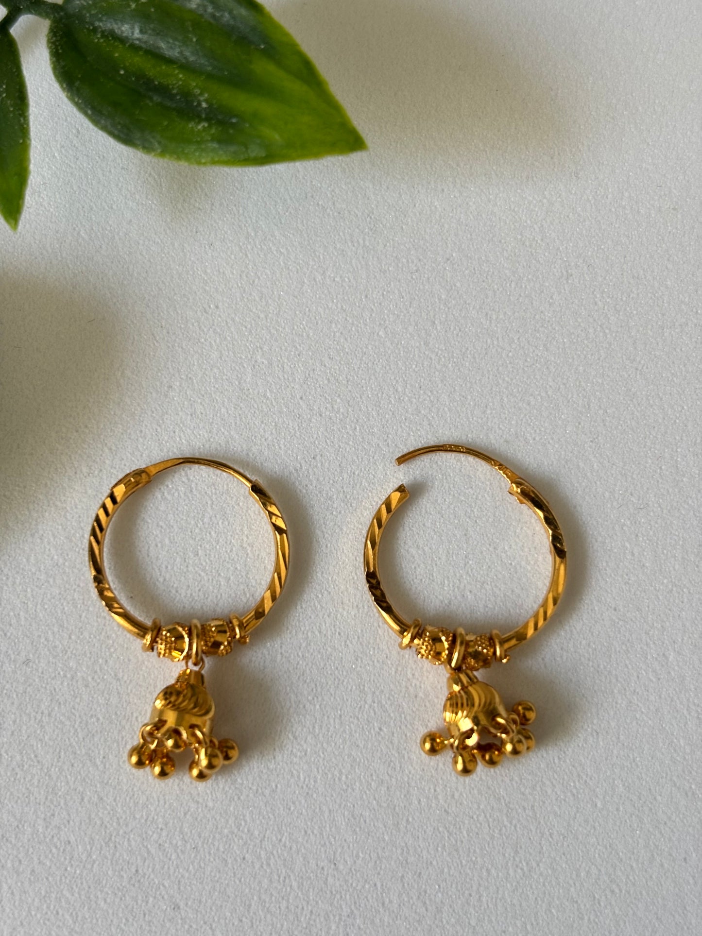 22k gold earrings