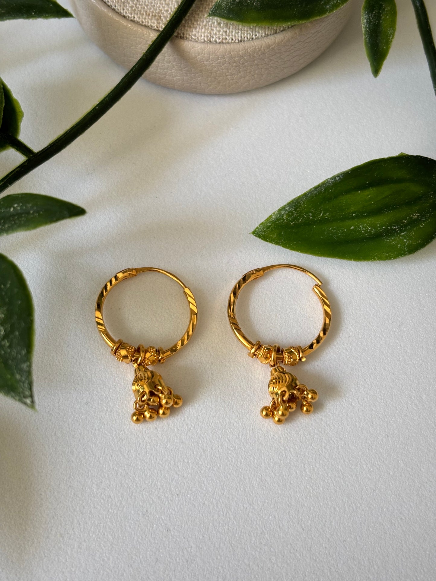 22k gold earrings