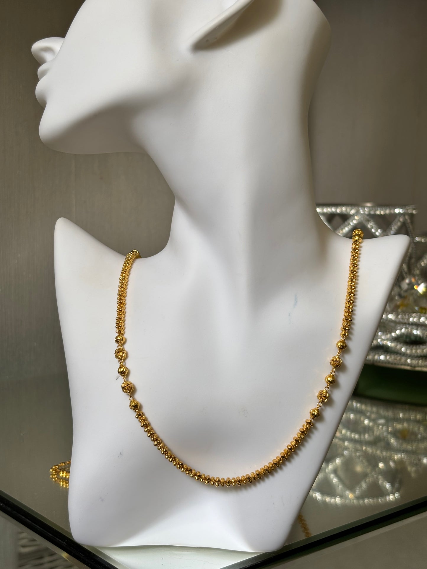 22ct gold long mala