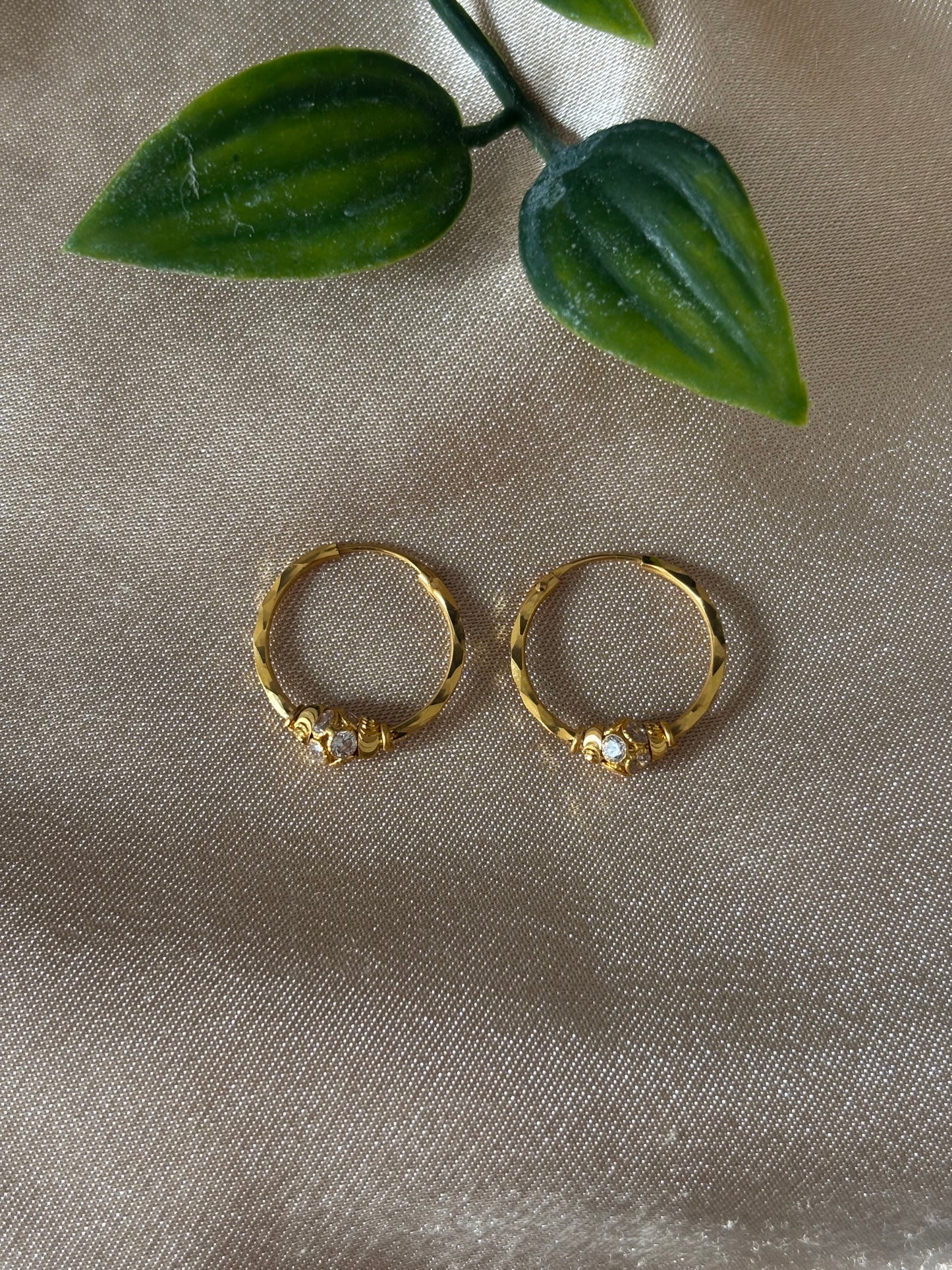 22ct gold hoop