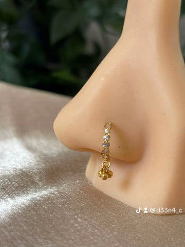 18ct gold nose ring