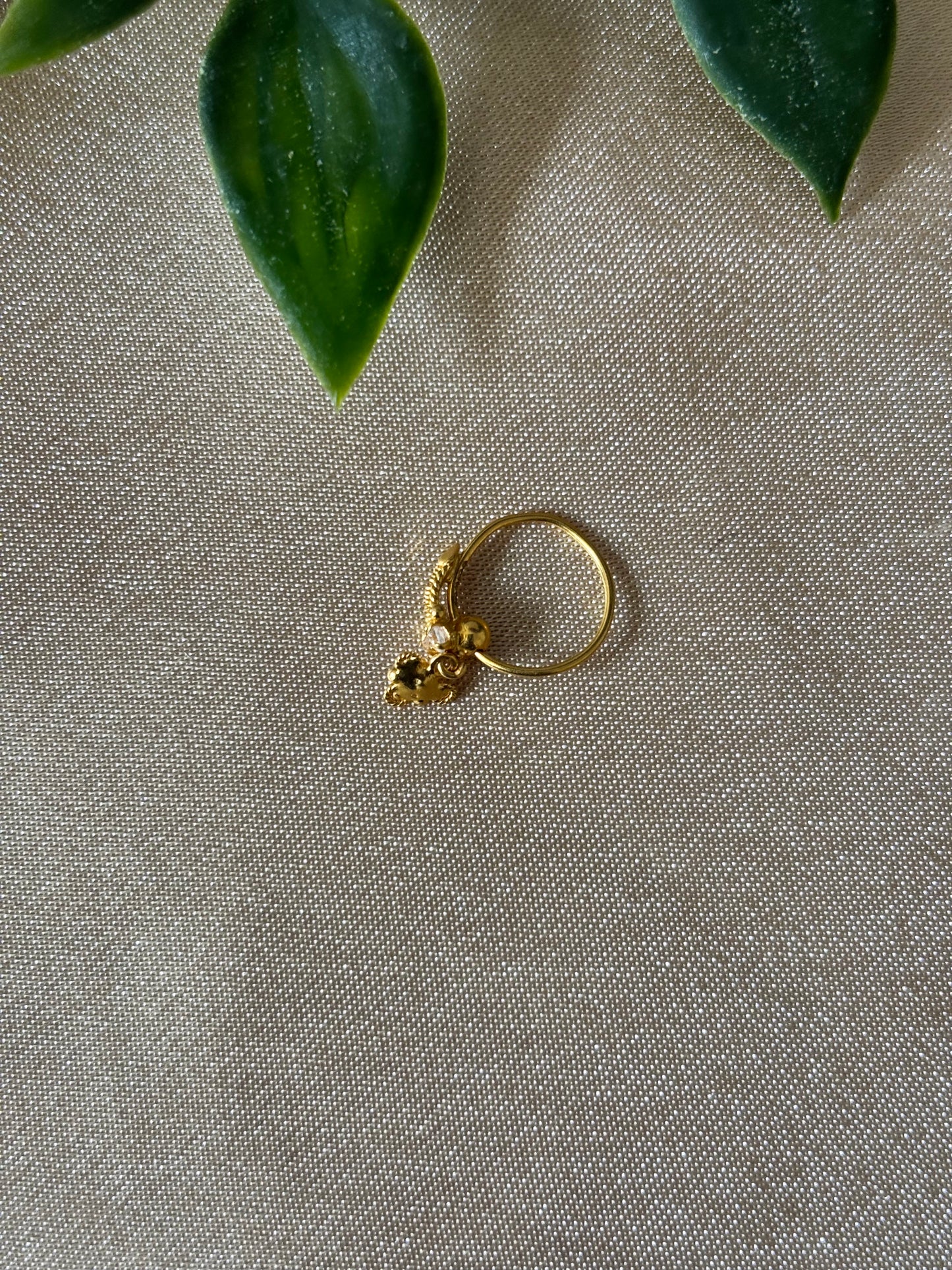 22ct gold nose ring