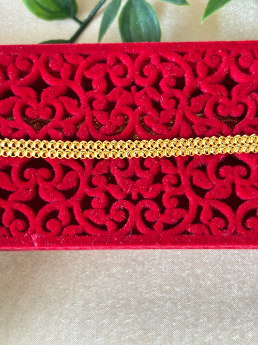 22ct gold mesh chain bracelet