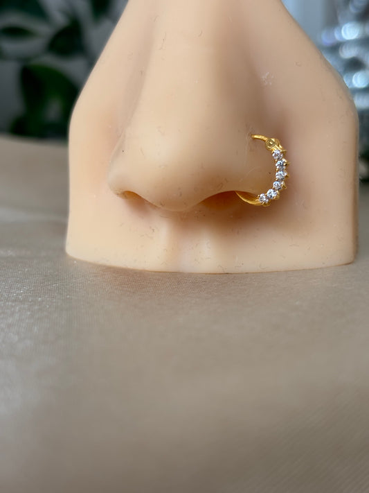 18ct gold nose ring