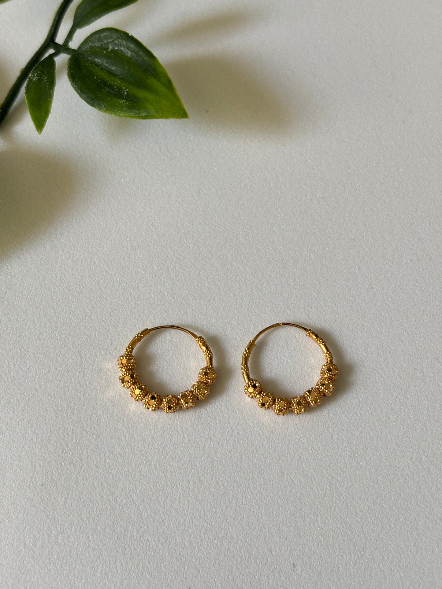 22k gold earrings