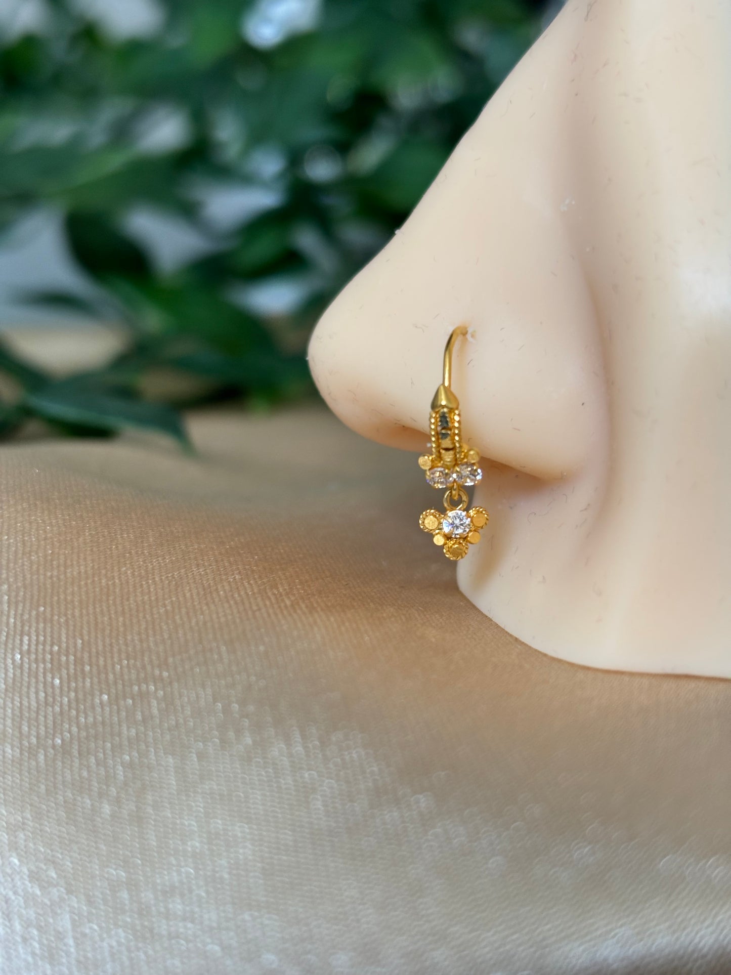 22ct gold nose ring