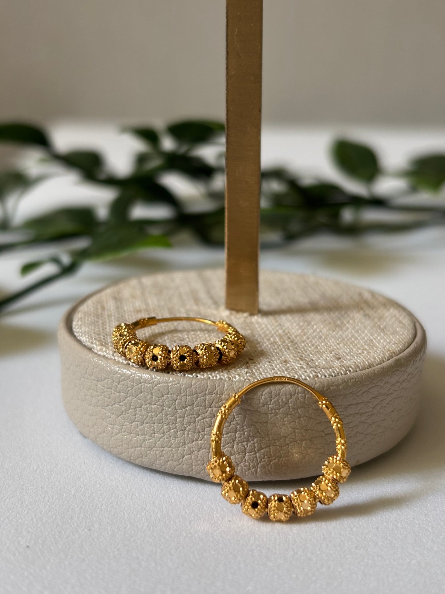 22k gold earrings
