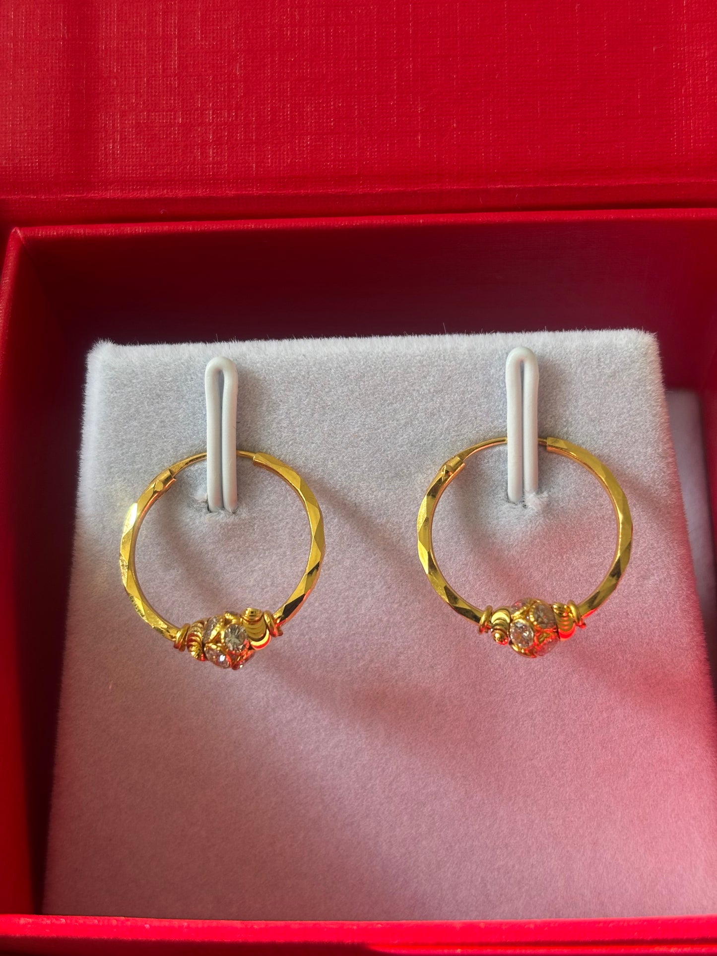 22ct gold hoop
