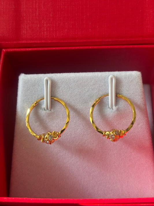 22ct gold hoop