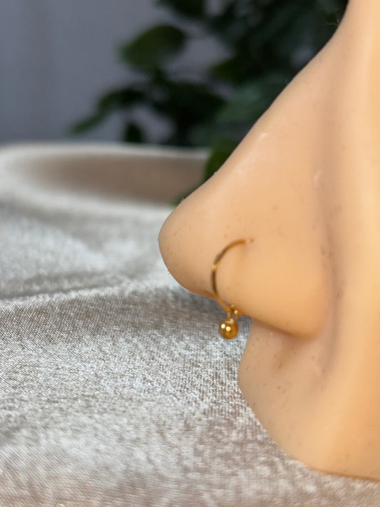 Single ball nose ring